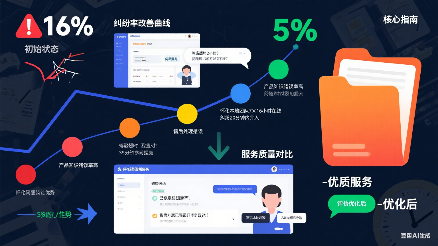试了 5 家怀化网店托管客服,纠纷率从 16% 到 5%:指南