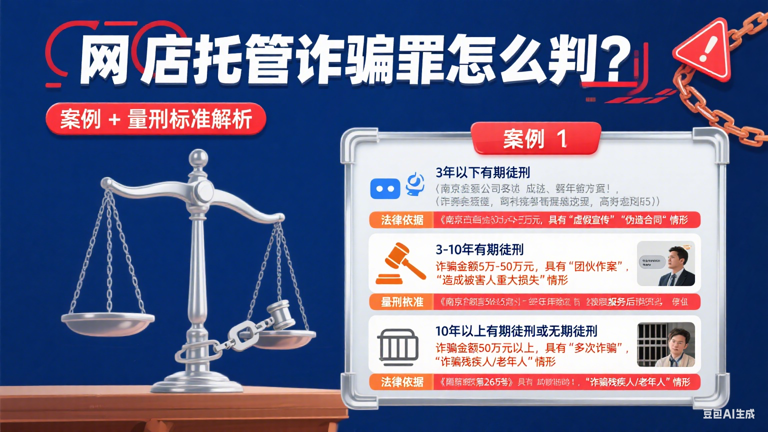 网店托管诈骗罪怎么判?案例 + 量刑标准解析