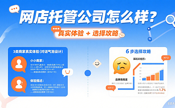 网店托管公司怎么样?真实体验 + 选择攻略