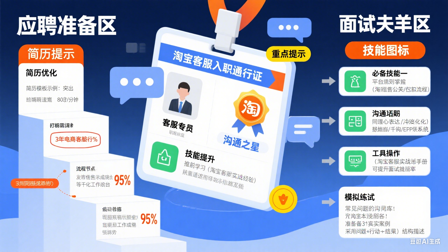淘宝客服怎么应聘?从简历准备到面试通过全攻略