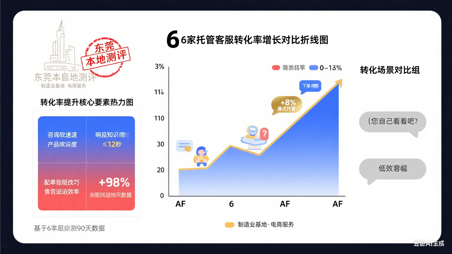试了 6 家东莞网店托管客服,转化率从 3% 到 11%:指南