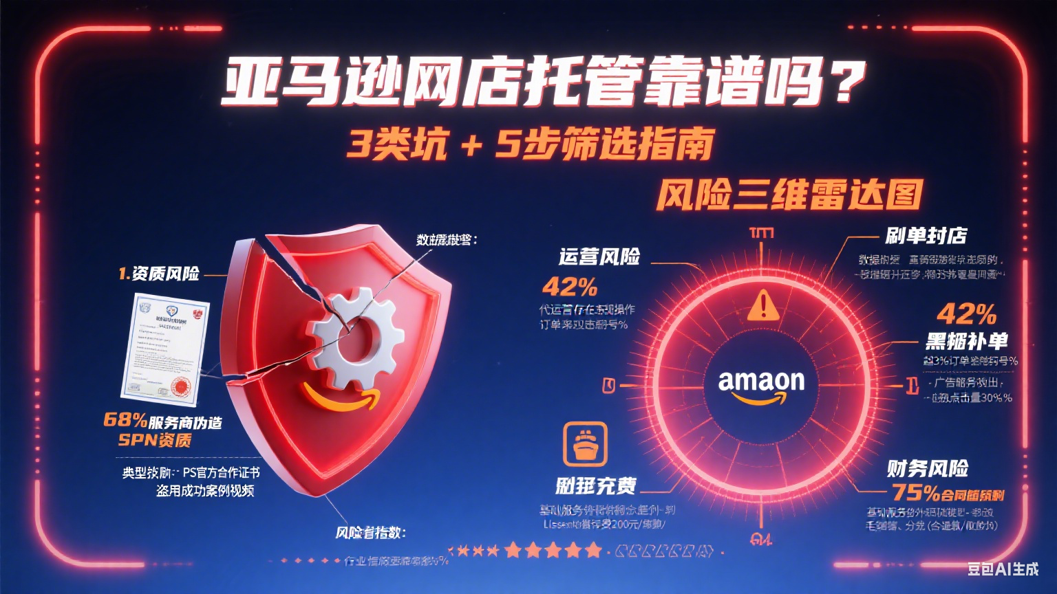 亚马逊网店托管靠谱吗?3 类坑 + 5 步筛选指南