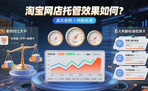 淘宝网店托管效果如何？真实案例 + 判断标准