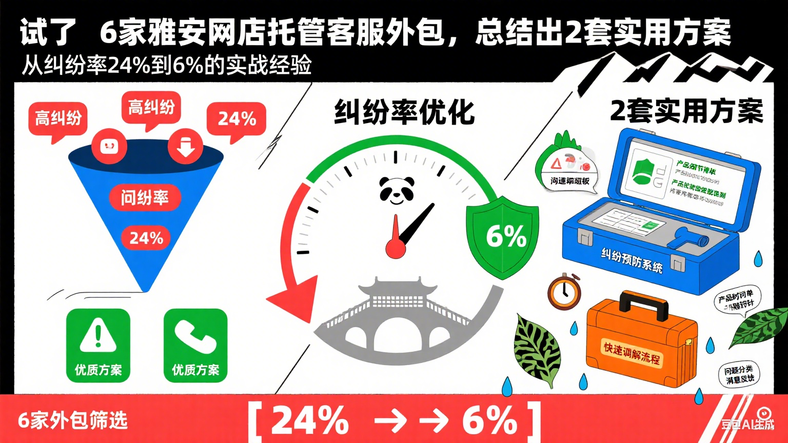 雅安网店托管客服外包:纠纷率从24%降至6%的实战经验
