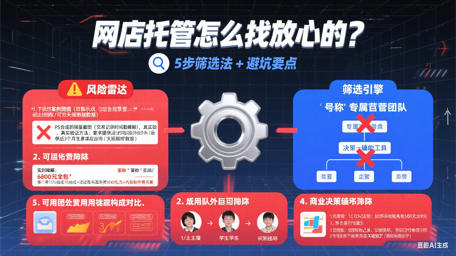 网店托管怎么找放心的?5 步筛选法 + 避坑要点
