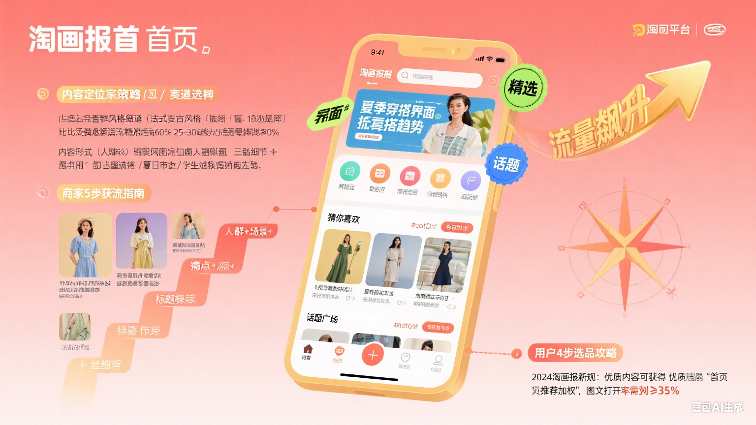 淘画报首页怎么玩?商家获流 + 用户选品攻略