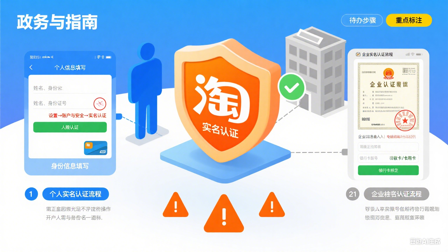 淘宝实名认证怎么弄?个人 / 企业流程 + 3 个避坑点,一文搞定