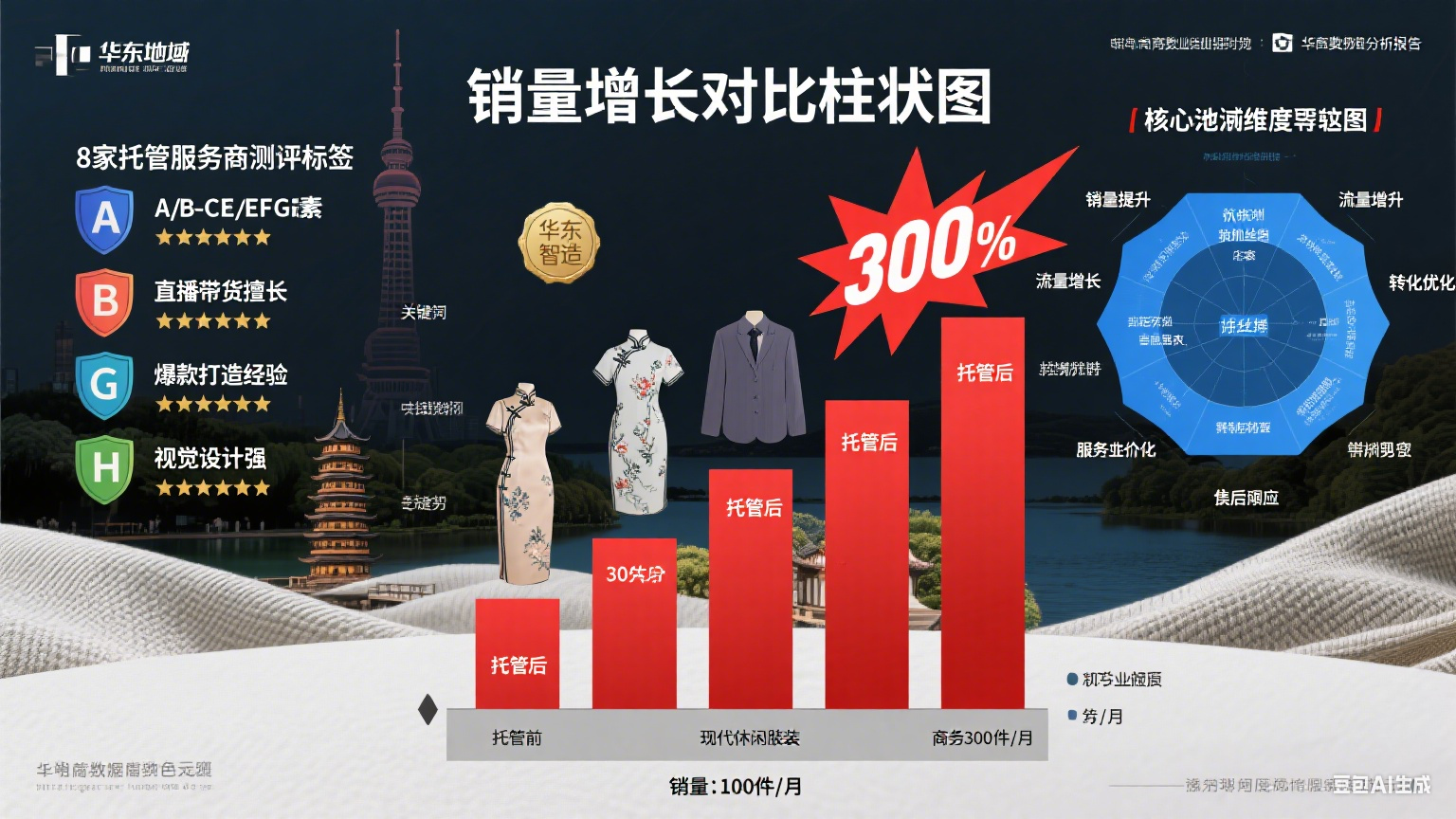 试了 8 家华东网店托管外包,服饰销量涨 3 倍:测评
