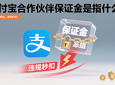 支付宝合作伙伴保证金是指什么？冻结押金，违规秒扣！