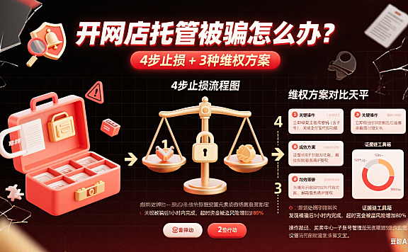 开网店托管被骗怎么办？4 步止损 + 3 种维权方案