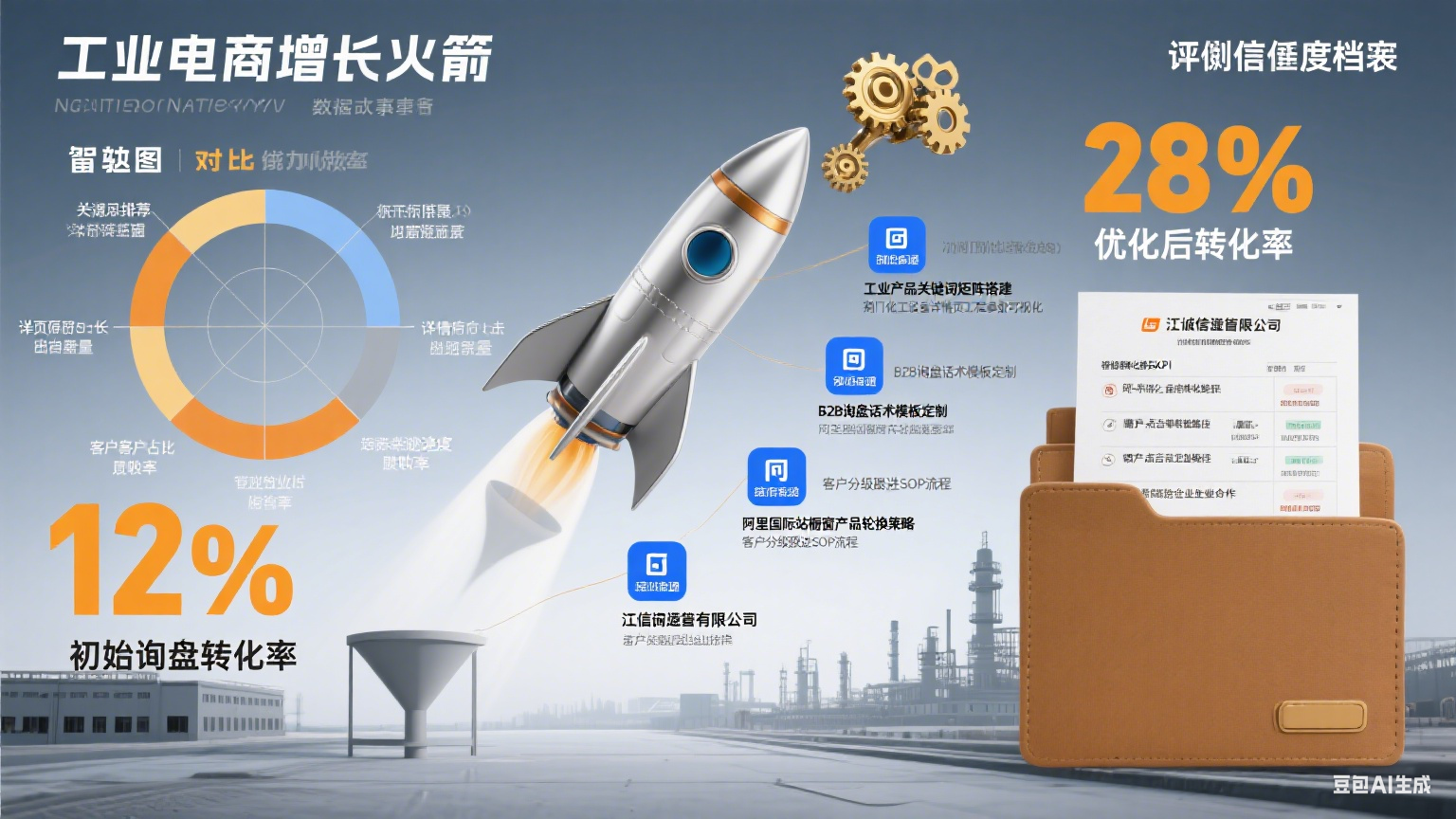 试了 5 家荆门诚信通托管,询盘转化率从 12% 到 28%:指南