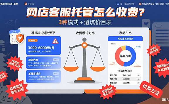 网店客服托管怎么收费？3 种模式 + 避坑价目表