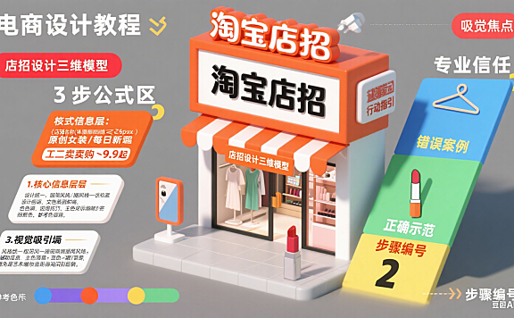 淘宝店招怎么设计才吸客?新手也能会的 3 步公式 + 避坑指南