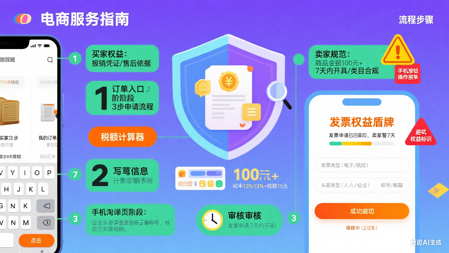 淘宝发票怎么开?买家 3 步申请 + 卖家避坑指南,不白花钱