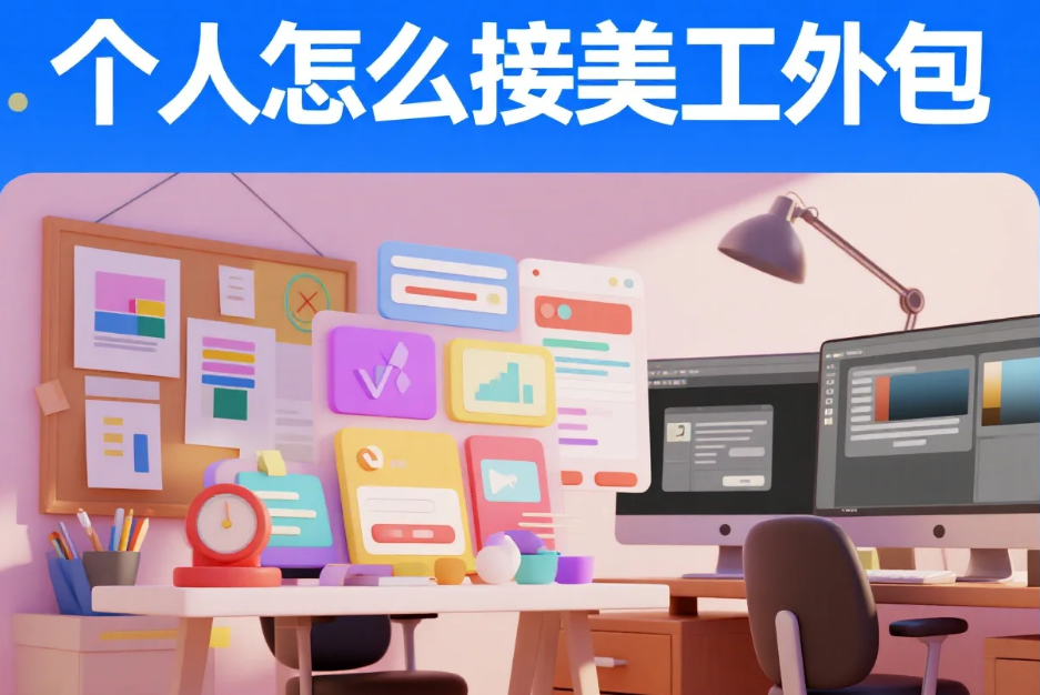 个人怎么接美工外包?5步起号+4避坑,新手月赚5k+