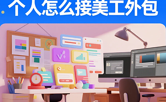 个人怎么接美工外包?5步起号+4避坑,新手月赚5k+