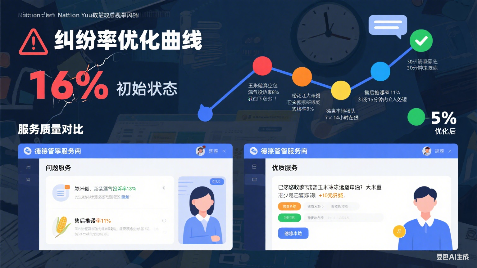 试了 5 家德惠网店托管客服,纠纷率从 17% 到 5%:指南