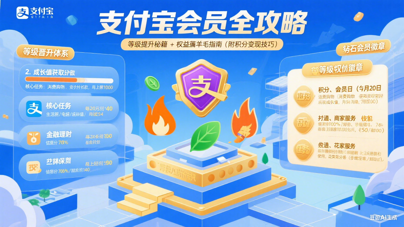 支付宝会员怎么玩?等级提升 + 权益薅羊毛全攻略
