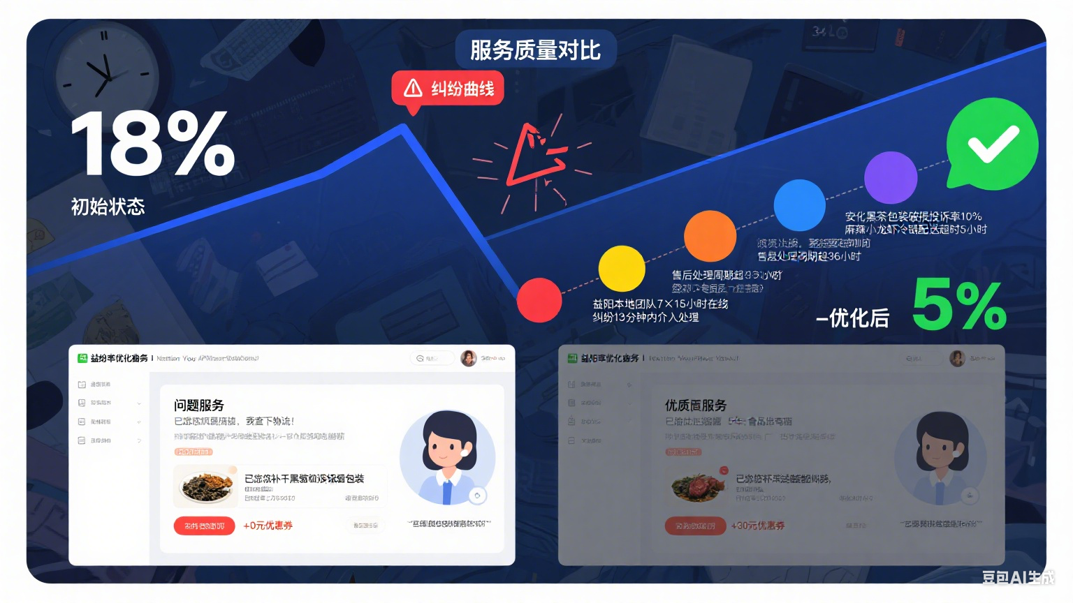试了 5 家益阳网店托管客服,纠纷率从 18% 到 5%:指南