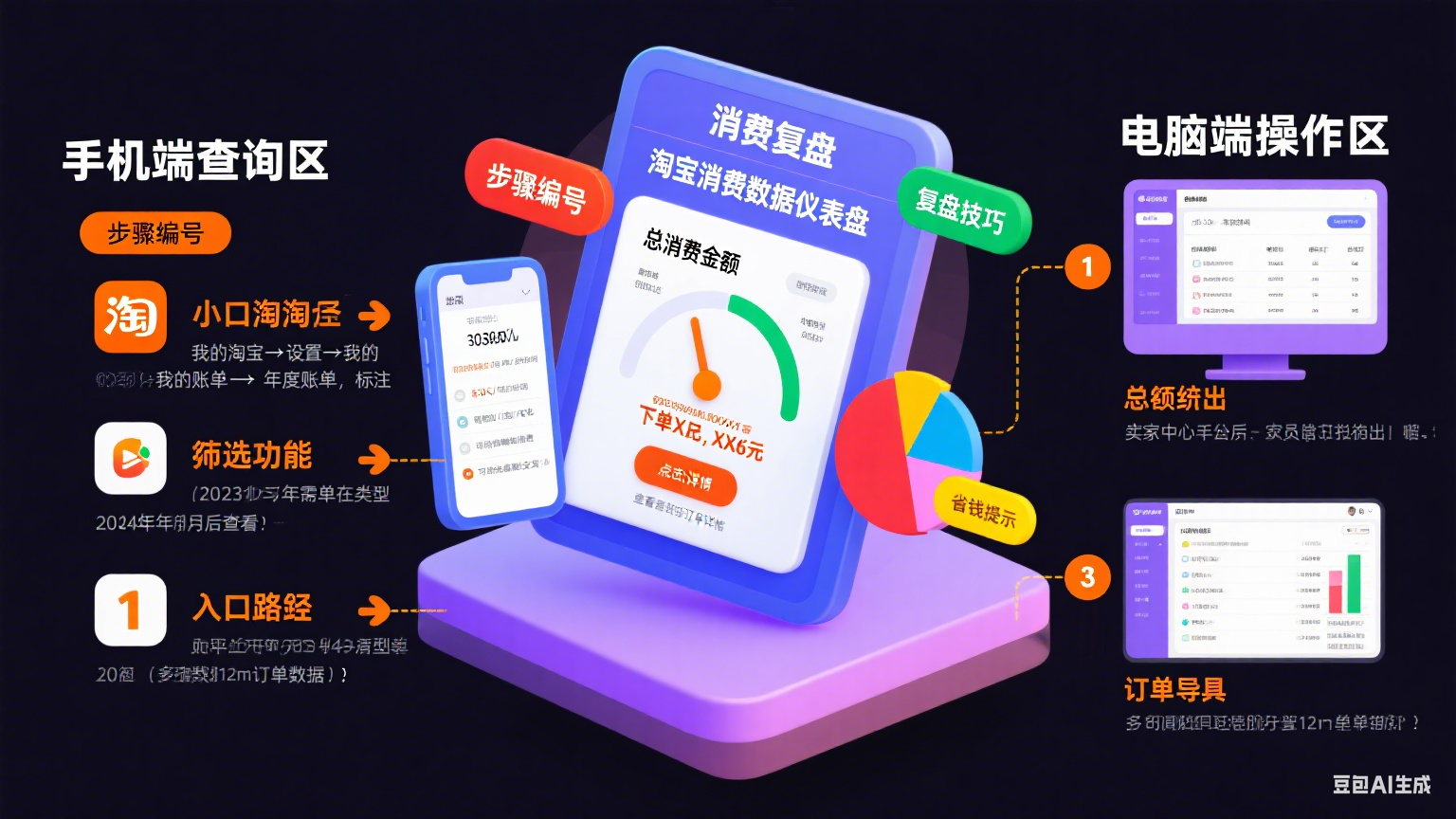 淘宝总消费怎么查?手机 / 电脑端教程 + 消费复盘技巧