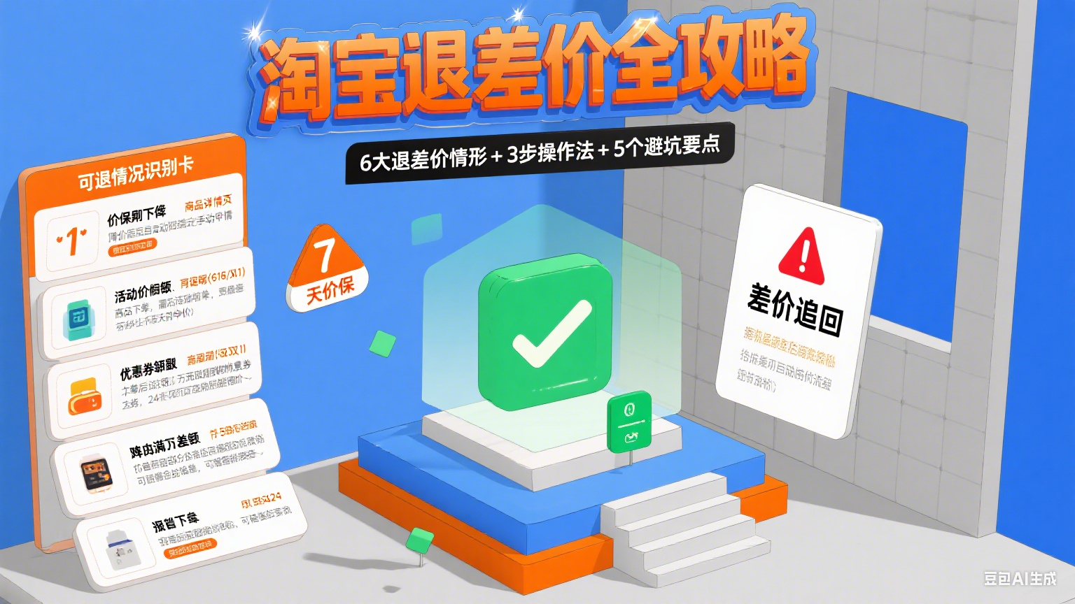 淘宝退差价怎么操作?能退情况 + 分场景流程 + 避坑全攻略