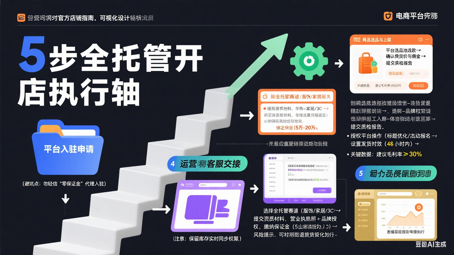 全托管模式网店怎么开?5 步落地 + 避坑指南