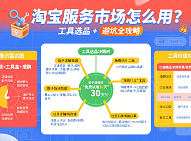 淘宝服务市场怎么用？工具选品 + 避坑全攻略