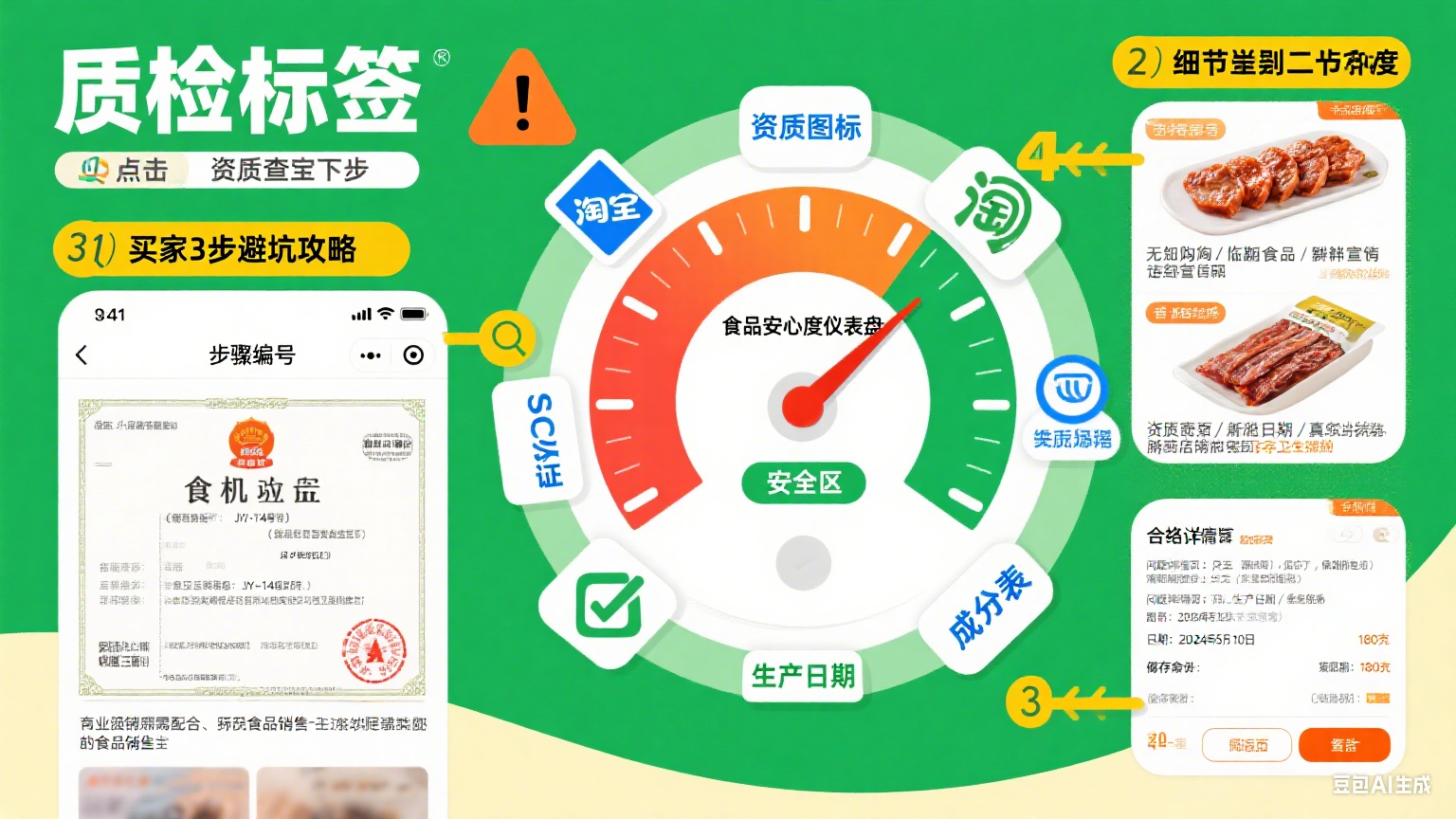 淘宝买食品怎么避坑?3 步选安全好货 + 卖家运营技巧,吃得放心