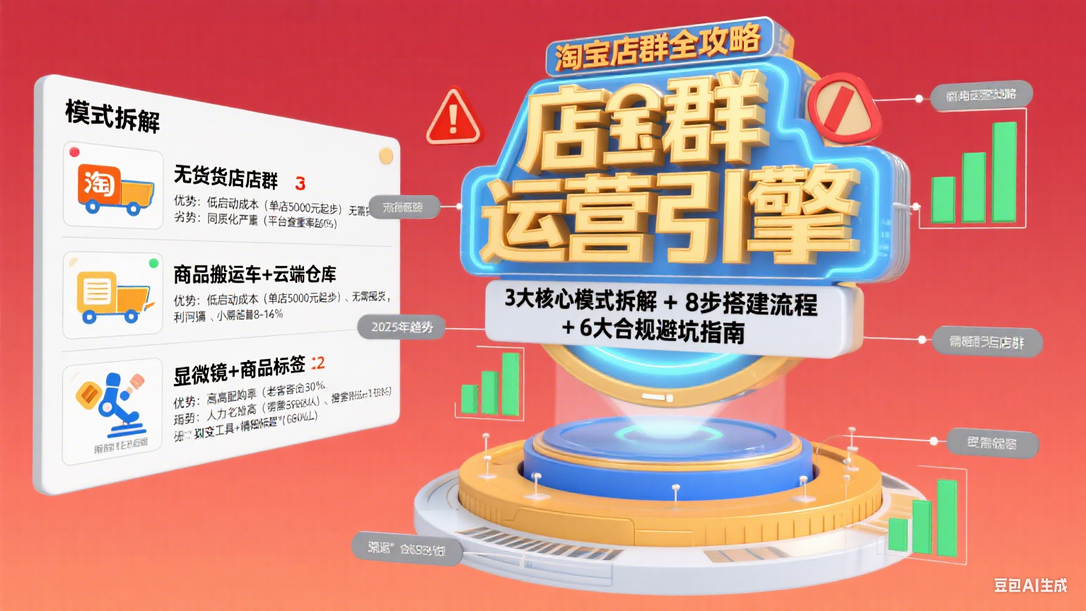淘宝店群怎么玩?模式拆解 + 搭建流程 + 避坑全攻略