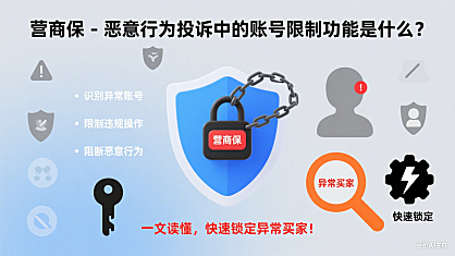 营商保 – 恶意行为投诉中的账号限制功能是什么？一文读懂，快速锁定异常买家！