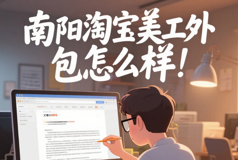 南阳淘宝美工外包怎么样?3类团队测评+产业带适配指南,设计转化率提升35%
