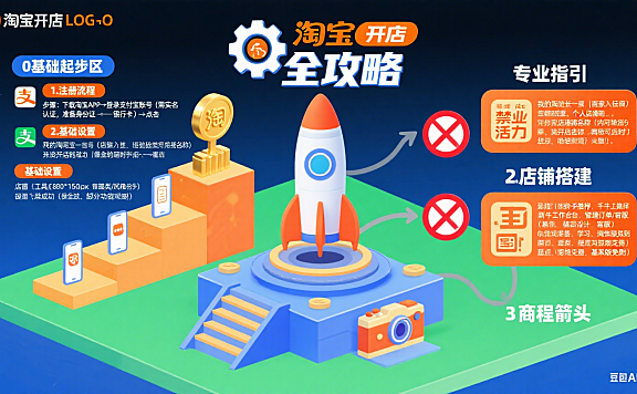 淘宝网店怎么开？从 0 到 1 起步 + 运营避坑全攻略
