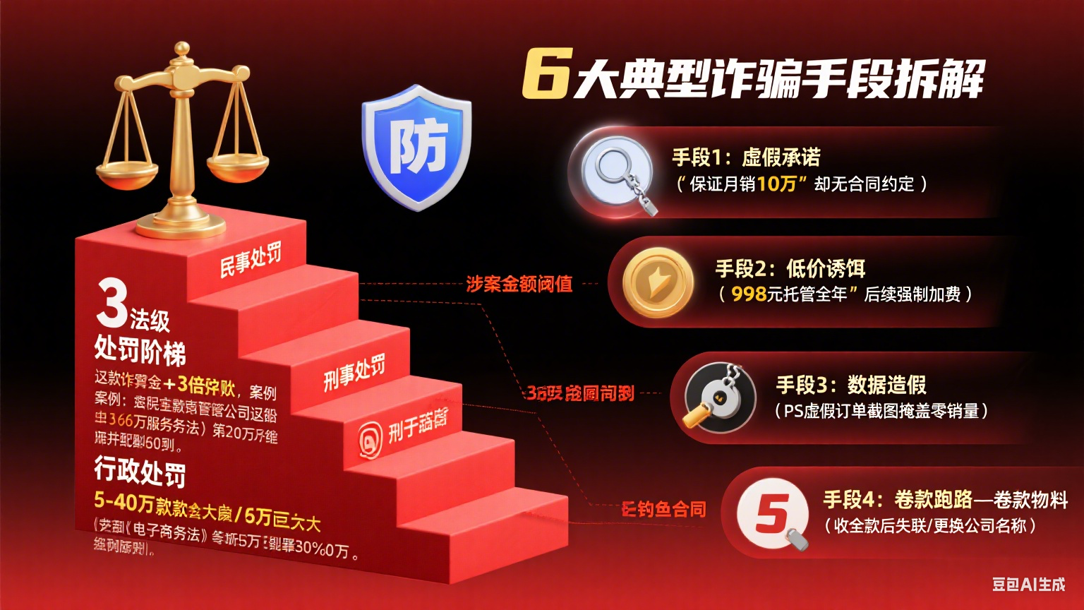 网店托管诈骗咋处罚?一文吃透法律后果及防骗要点