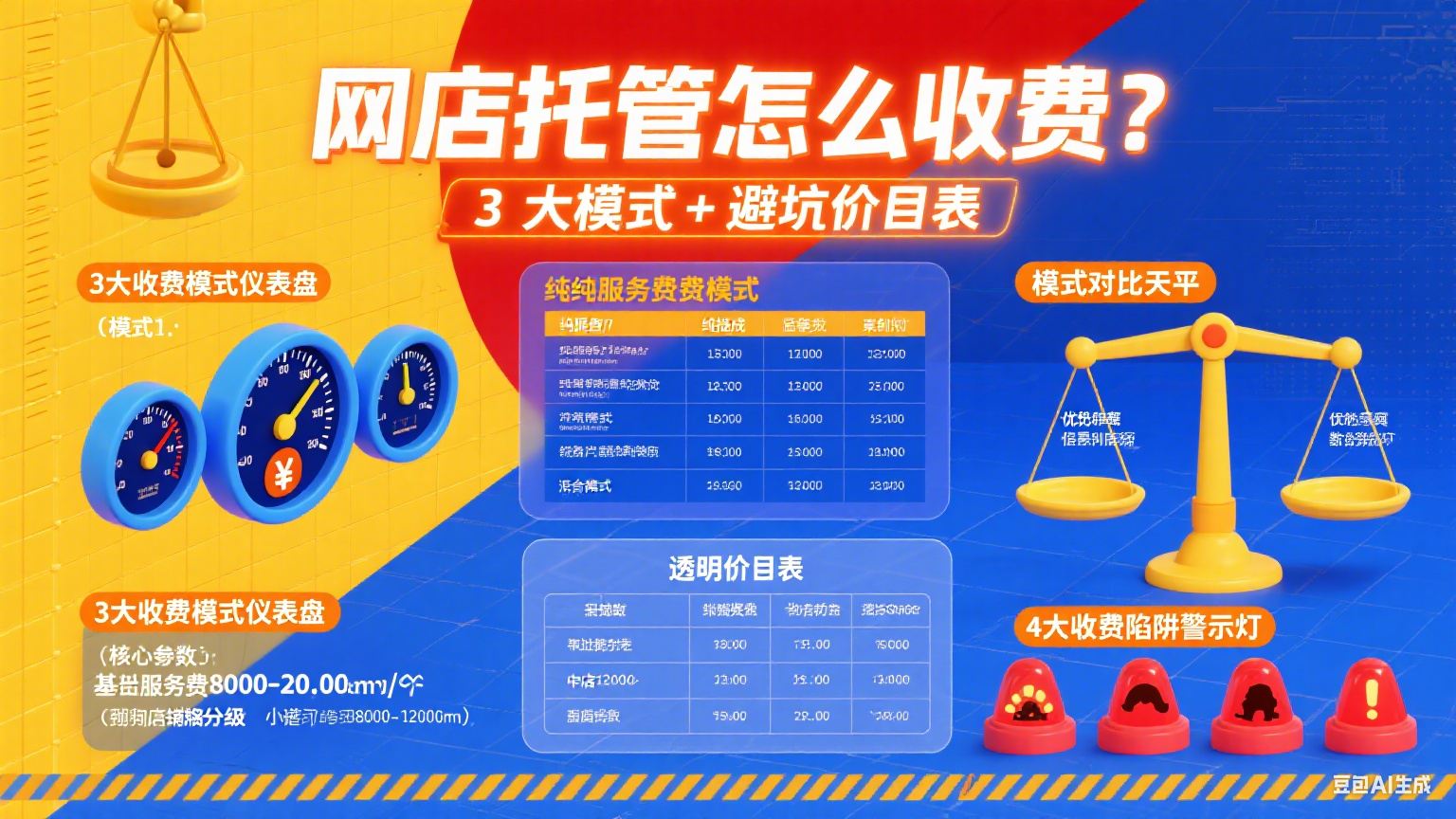 网店托管怎么收费?3 大模式 + 避坑价目表