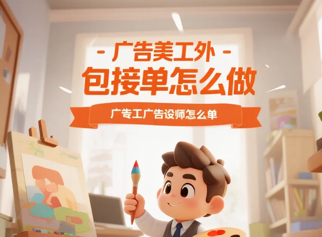 广告美工外包接单怎么做?4步从0到月入8k+,避开3类低价坑