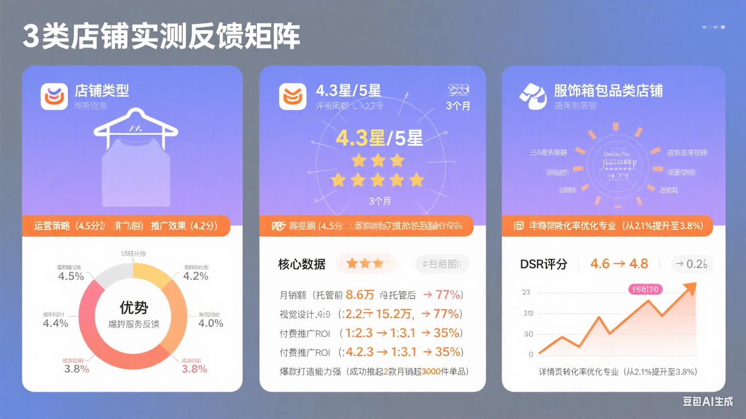 汉聪网店托管平台怎么样?3 类店铺实测反馈
