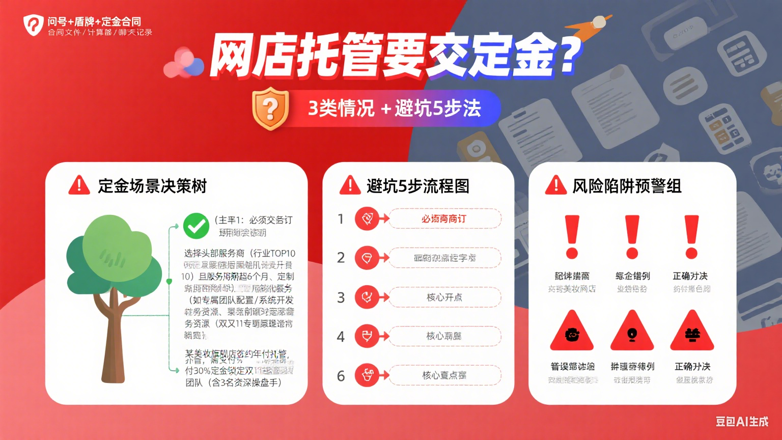 网店托管要交定金?3 类情况 + 避坑 5 步法
