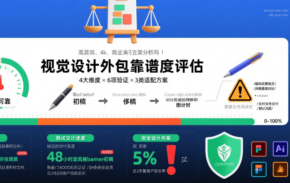 视觉设计美工外包靠谱吗?3类服务拆解+4步避坑,附性价比指南