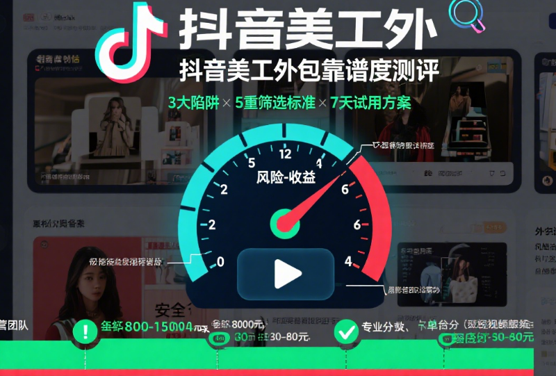 抖音店铺美工外包靠谱吗?3类服务实测+5步避坑,提升点击率指南