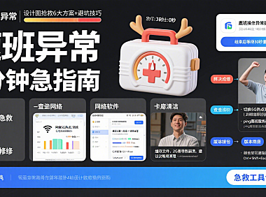 鹿班操作异常提示怎么处理?3分钟急救指南,让设计图秒复活!