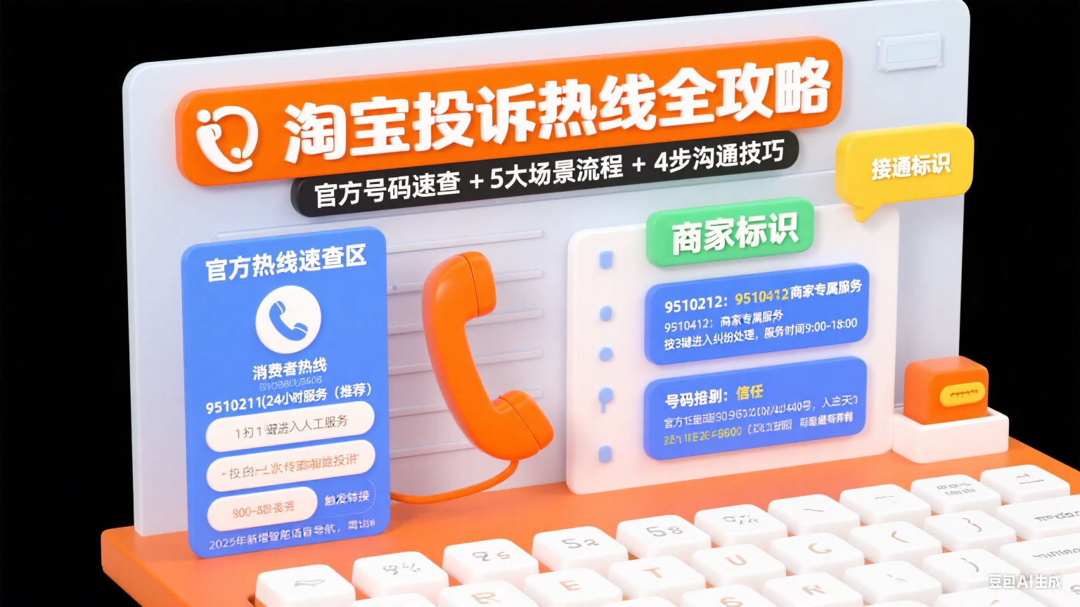 淘宝投诉热线怎么打?官方号码 + 场景适配 + 高效维权攻略