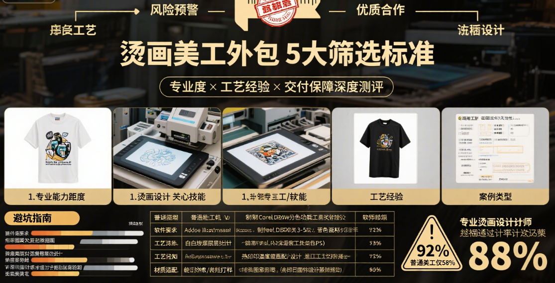 烫画美工设计师外包靠谱吗?3类团队实测+5步避坑,定制卖家指南