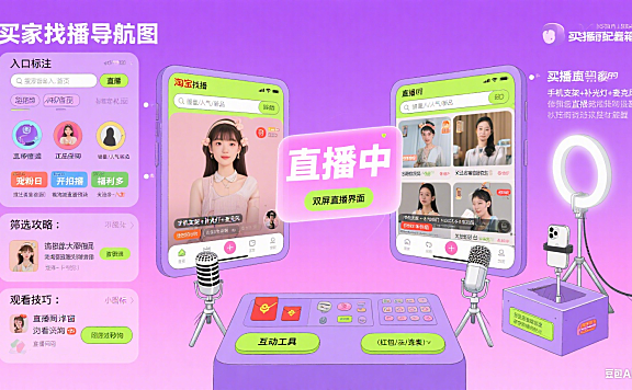 淘宝直播入口在哪?买家找播 + 卖家开播全指南