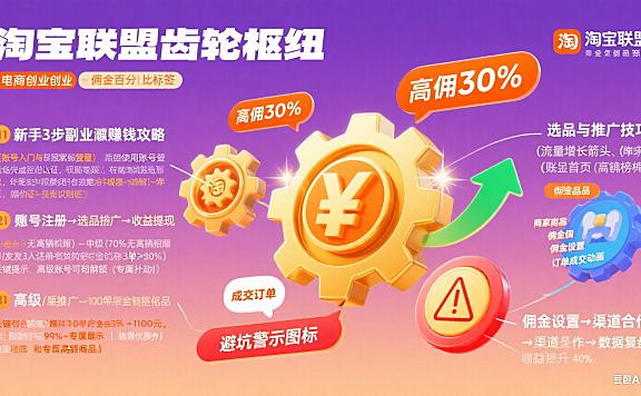 淘宝联盟怎么赚钱？新手副业 + 商家拓流指南