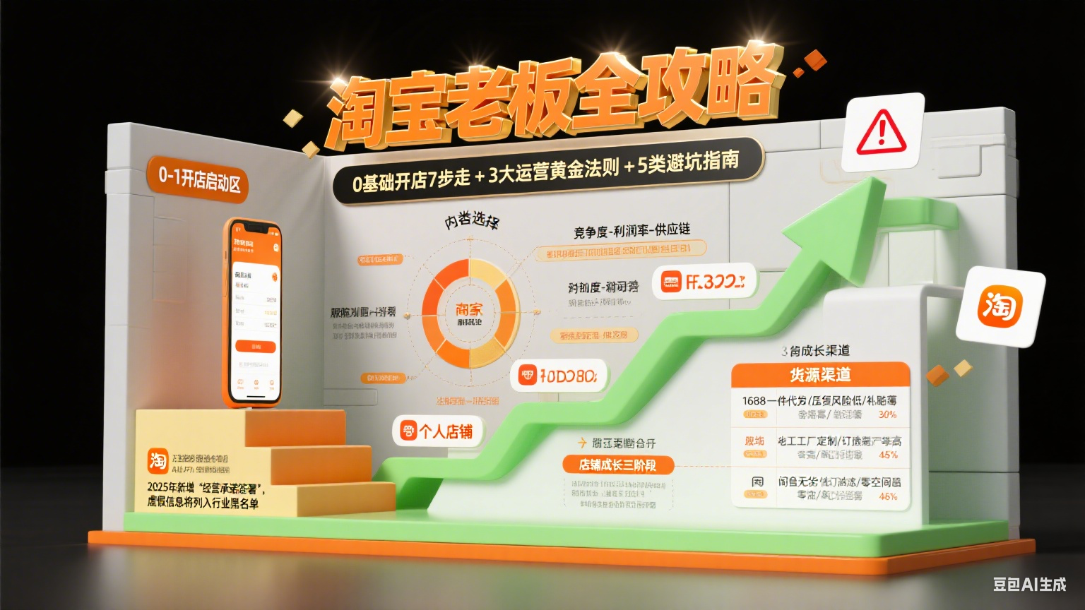 淘宝老板怎么当?从 0 到 1 运营 + 避坑 + 盈利全攻略