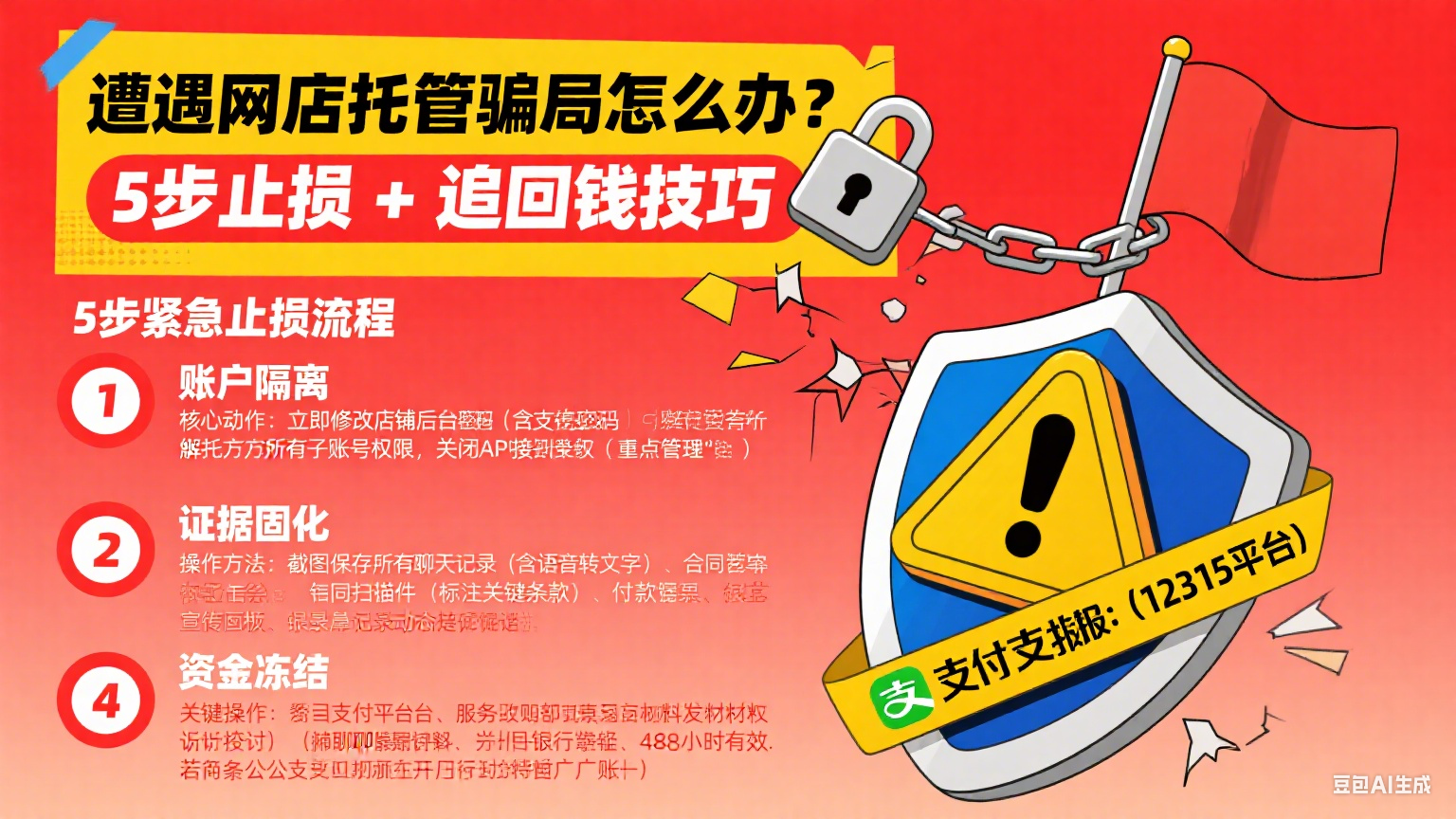 遭遇网店托管骗局怎么办?5 步止损 + 追回钱技巧