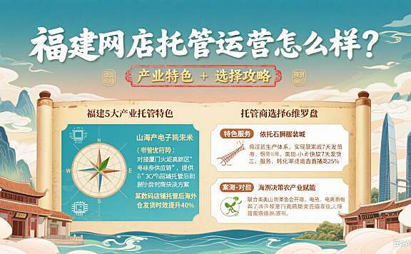 福建网店托管运营怎么样？产业特色 + 选择攻略