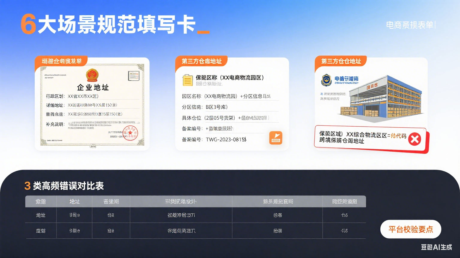 网店托管地址怎么填写?6 大场景 + 避错指南