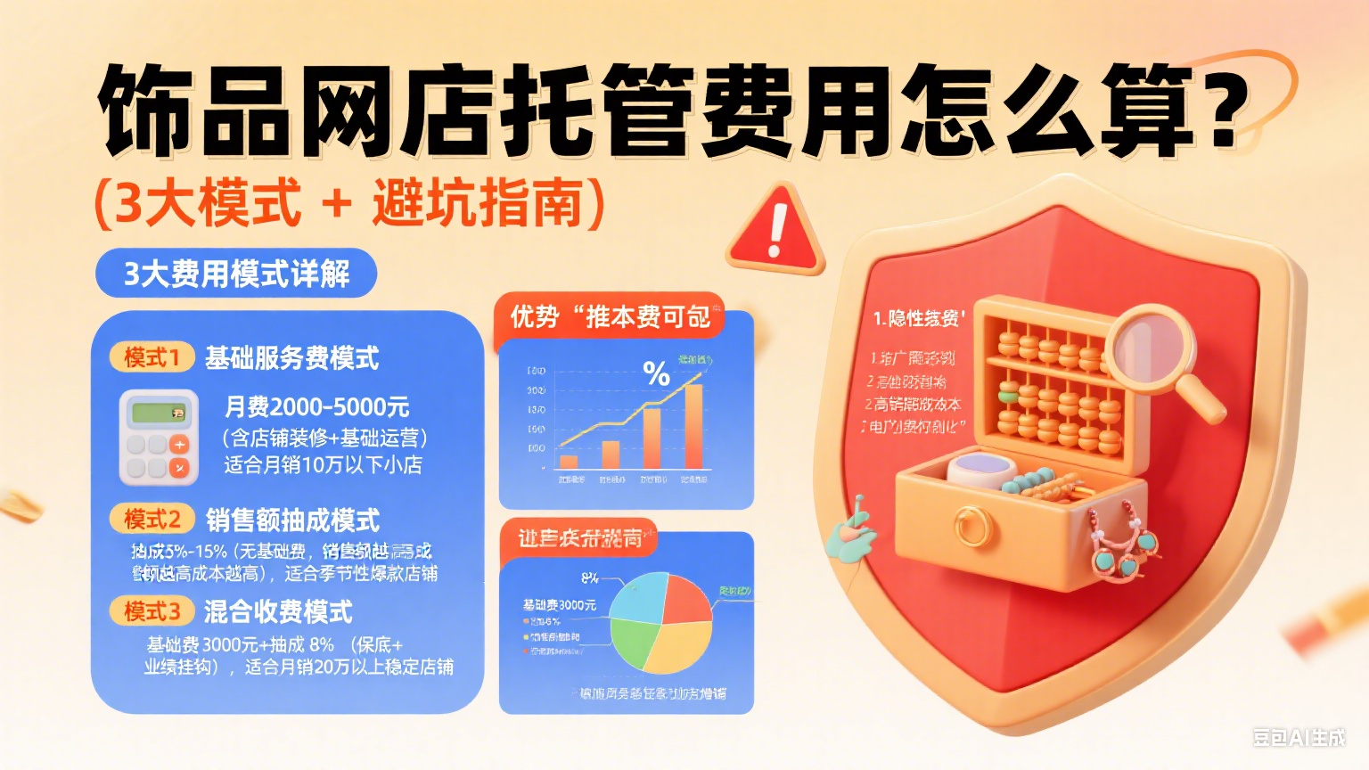 饰品网店托管费咋算?3 大模式 + 省钱攻略