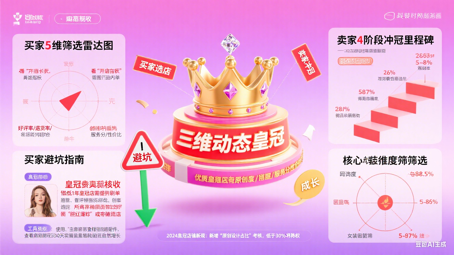 淘宝皇冠女装店怎么选?买家避坑 + 卖家冲冠指南